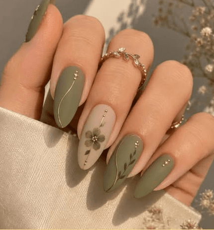 Green Nail Style