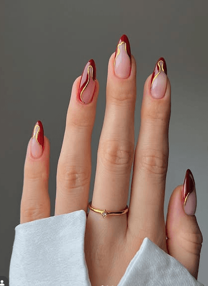 Red Nail Style